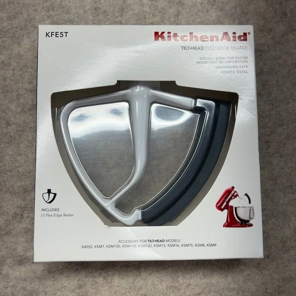 KitchenAid KFE5T Flex Edge Beater Tilt-Head White New Damaged Box K45SS KSM150